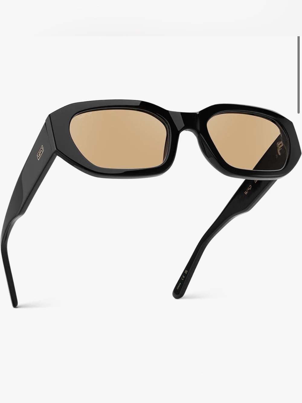 WMP London Eyewear Rectangular Sunglasses in Black & Brown Like New